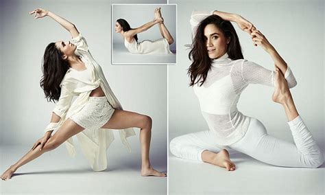 meghan markle shows off a range of yoga positions daily mail online