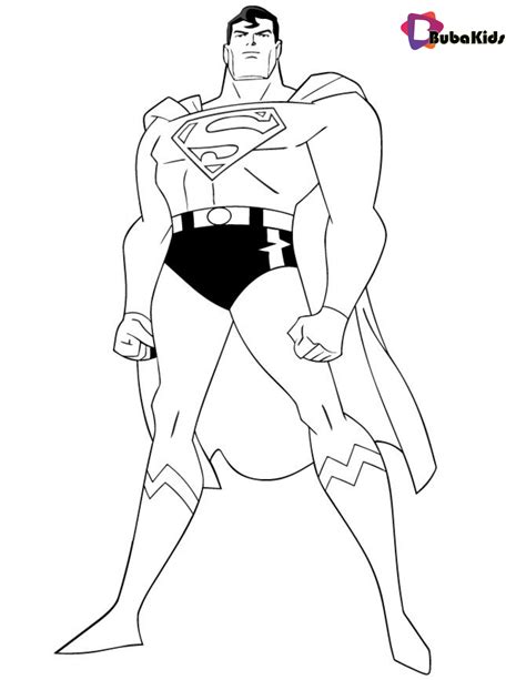 Superhero Superman Coloring Book To Print