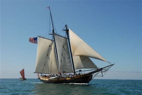 Spirit Of Dana Point Enters San Diego Bay For The Tall Ship Parade And