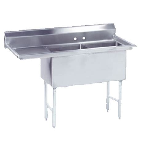 Advance Tabco Fc 2 2030 18l Fabricated Sink 2 Compartment 18 Left