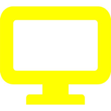 Yellow Desktop Icon Free Yellow Desktop Icons