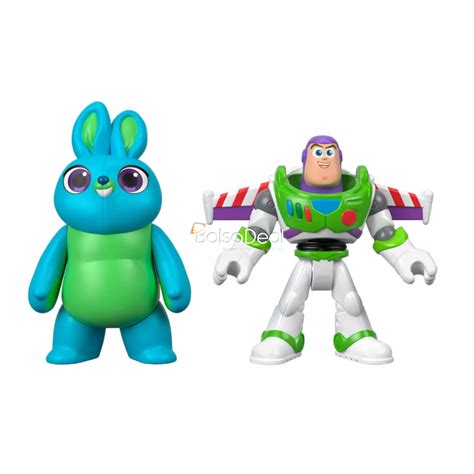 Disney Pixar Fisher Price Imaginext Toy Story 4 Buzz Lightyear And Bunny
