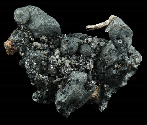 Photographs Of Mineral No 73510 Acanthite With Native Silver From