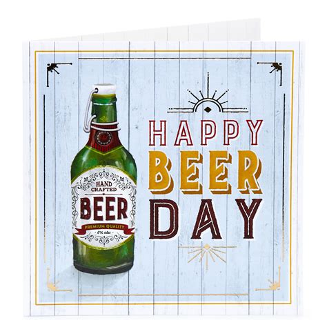 Happy Birthday Beer Images Printable Template Calendar