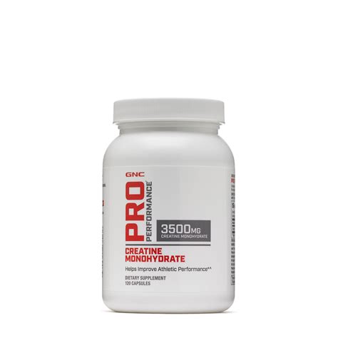 Gnc Pro Performance Creatine Monohydrate 120 Capsules 48107243555 Ebay