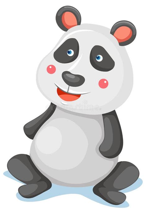 Dibujo Estilizado De Cuerpo Completo En Panda Diseño Sencillo De Icono