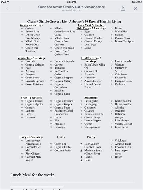 It's much easier than detoxes where you need to come up with. Grocery list | Arbonne cleanse recipes, Arbonne 30 day ...
