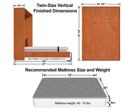 Twin Size Diy Murphy Bed Dimensions King Murphy Bed Murphy Bed Kits
