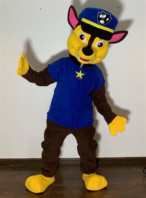 Paw Patrol Chase Mascot Costume Suit Cosplay Party Adults Marshall Skye
