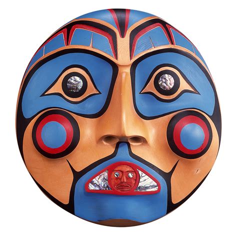 Native American Indian Moon Masks Canadian Indigenous Art Inc