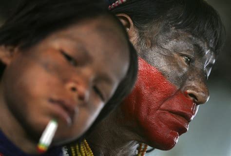 indigenous brazilians protest dam photos the big picture