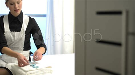 Maid At Work Stock Footage Youtube