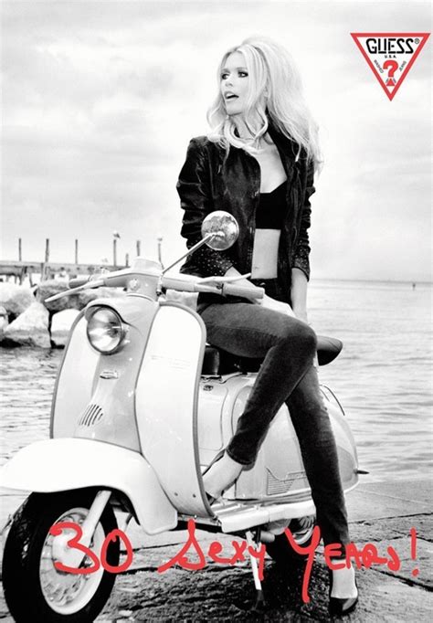 claudia schiffer s stunning looks for 30th anniversary guess campaign photos