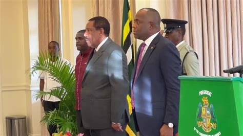 The Swearing In Ceremony Of Prime Minister Dr Roosevelt Skerrit By Emonews