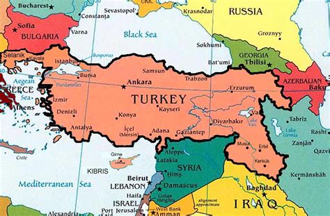 Carte de la turquie carte de la turquie turquie turquie carte. Turquie carte du monde » Vacances - Guide Voyage