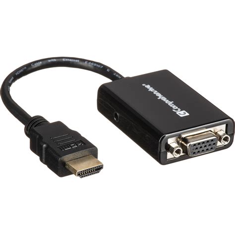 Comprehensive HDMI Type A to VGA Converter with Audio HDAM-VGAF