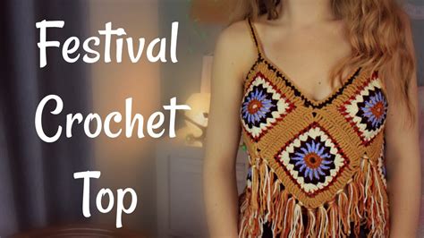 Festival Crochet Top Tutorial Granny Squares Super Easy Youtube