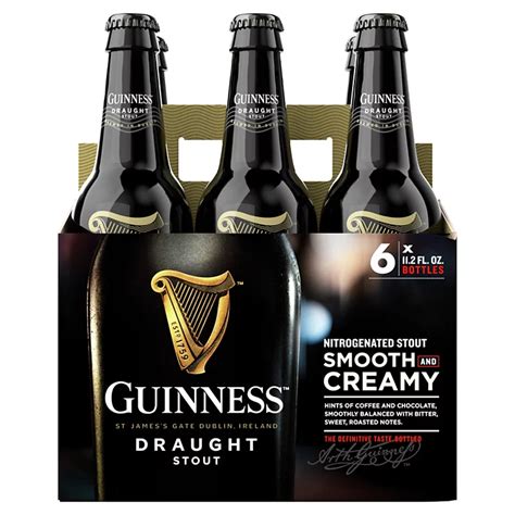 Guinness Draught Beer 112 Oz Bottles Shop Beer And Wine At H E B