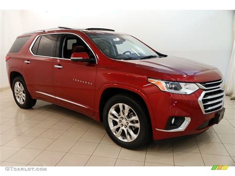 2018 Cajun Red Tintcoat Chevrolet Traverse High Country Awd 127521047