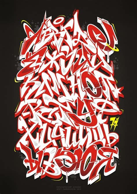 Graffiti Alphabets Turned Into Graffiti Art Many Styles Colours