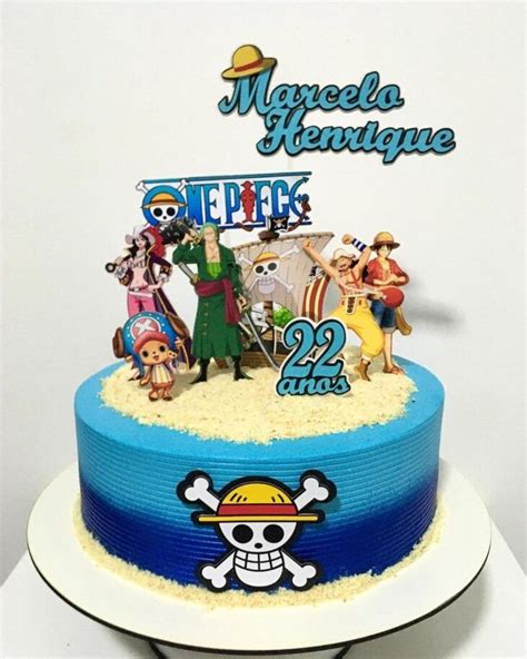 Bolo One Piece Fotos Tutoriais Para Uma Festa Com Tema De Pirata Bolo De Anime Bolos De