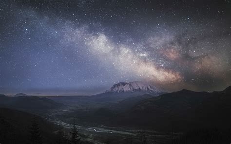 4547788 Mountains Dark Landscape Long Exposure Milky Way