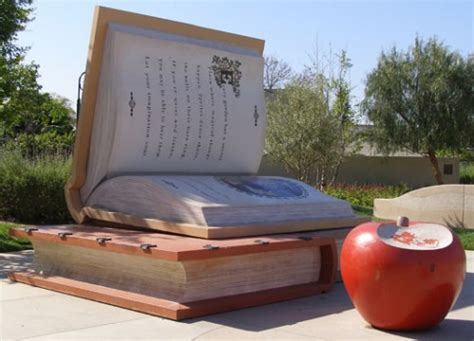 Giant Book And Apple Beyond Survival In A School Library
