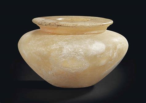 An Egyptian Alabaster Jar Early Dynastic Old Kingdom 2nd 4th Dynasty
