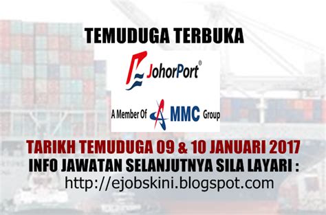 Kepada yang ternanti iklan jawatan kosong polis dan juga iklan temuduga polis terkini, terbaru polis diraja malaysa pdrm mengumumkan yang mana kepada kalangan warganegara malaysia yang berkenaan dan terpilih boleh mengikuti butiran seperti di bawah ini untuk jawatan inspektor polis diraja malaysia. Temuduga Terbuka Kumpulan Johor Port Berhad Pada Januari 2018