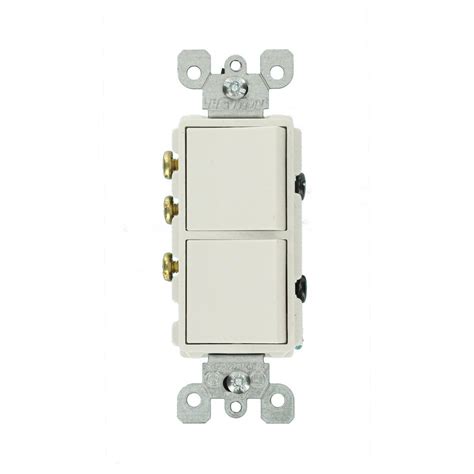 Leviton Decora 15 Amp 3 Way Ac Combination Switch White R52 05641 0ws