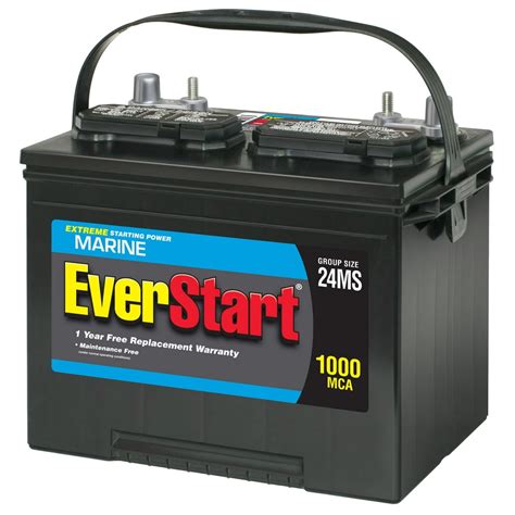 Everstart Lead Acid Marine Battery Group Size 24ms 12v12v625 Mca
