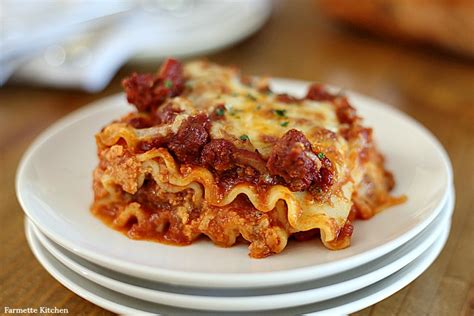Easy Meat Lasagna Recipe No Ricotta Farmette Kitchen