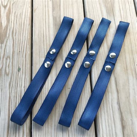 Set Of 4 Boat Railing Straps For Holding Dock Line Rope On Etsy Black Railing Ts For