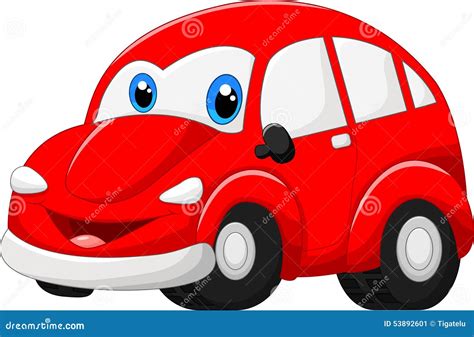 Cartoon Red Car Stock Vector Image 53892601