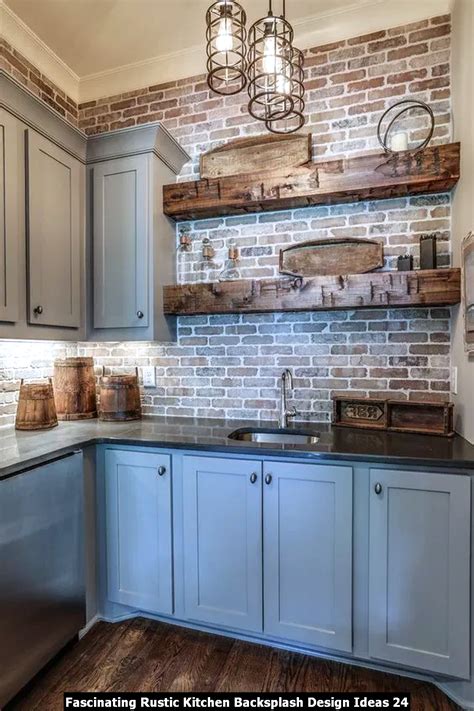 Fascinating Rustic Kitchen Backsplash Design Ideas Pimphomee