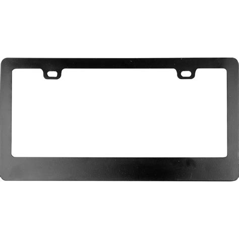 Custom Accessories Classic Black Metal License Plate Frame 92870 The
