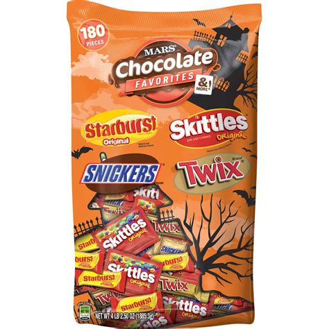 Mars Wrigley Chocolate Favorites Variety Candy Bag | Contains 180 ...