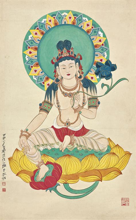 Zhang Daqian 1899 1983 Guanyin Christies