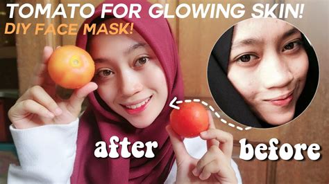 Diy Tomato Face Mask Cerah And Glowing Dalam Seminggu Youtube