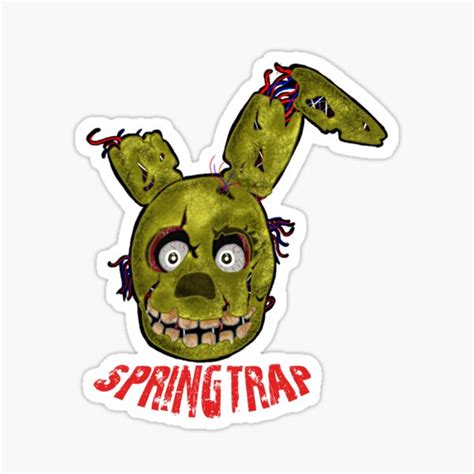 The Springtrap Himself Sticker By FreckledBodty Redbubble