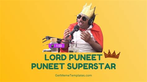 Puneet Superstar Meme Template Download
