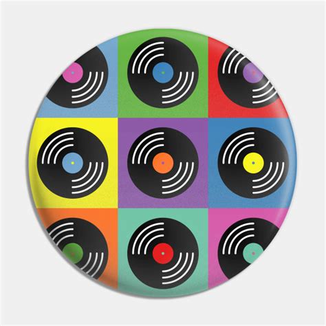 Vinyl Music Pop Art Vinyl Pin Teepublic