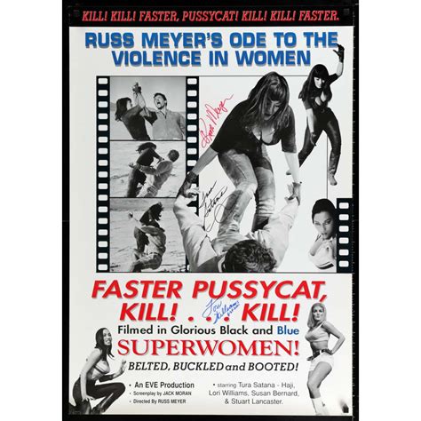 faster pussycat kill kill signed poster