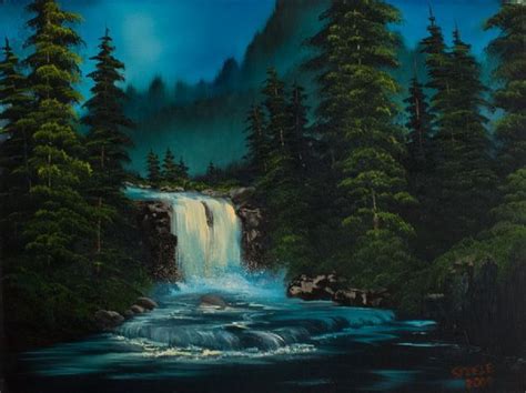 Blue Ridge Falls Painting Bob Ross Blue Ridge Falls Paintings For