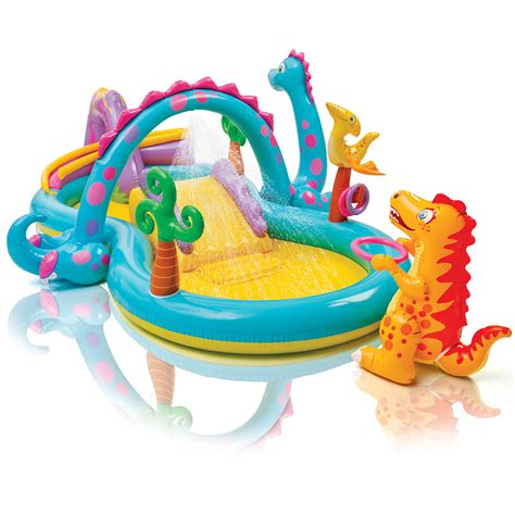 Intex Dinoland Dinosaur Inflatable Swimming Pool Kiddie Play Center W