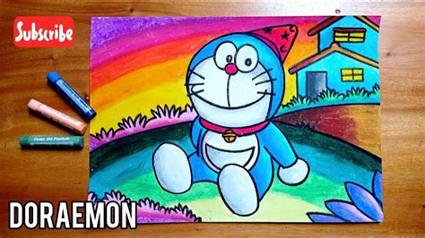 Cara Menggambar Dan Mewarnai Doraemon Yang Mudah Youtube