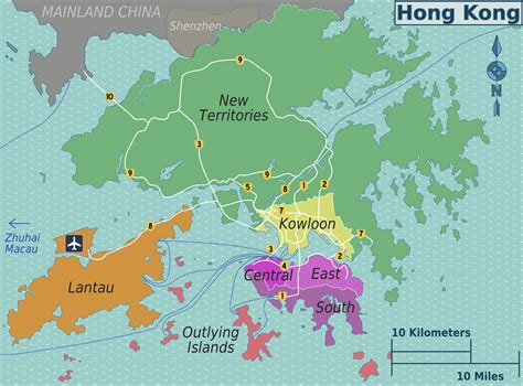 Map Of Hong Kong Map Districts Online Maps And