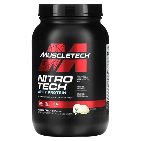 Muscletech Nitro Tech Whey Protein Vanilla Cream Lbs Kg