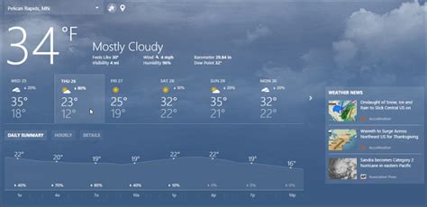 Windows 10 Tip Display Weather On Calendar App