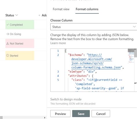 Sharepoint Online Modern List Column Formatting Using Json With Lightbulb Moments Vrogue